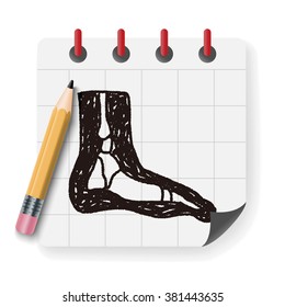 x-ray foot doodle
