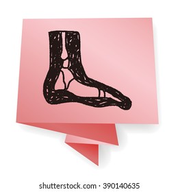 x-ray foot doodle