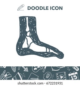x-ray foot doodle