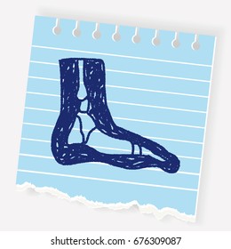 x-ray foot doodle