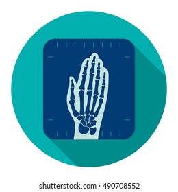 X-ray hand icon cartoon. Single medicine icon from the big medical, healthcare set.