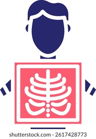 X-Ray Icon Fill Vector Illustration
