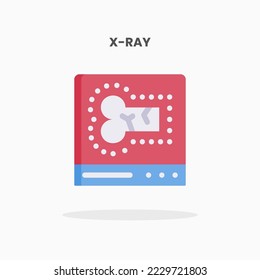 X-ray icon flat. Vector illustration on white background. Can used for web, app, digital product, presentation, UI and many more.