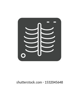 X-ray icon isolated on white background. Lungs symbol modern, simple, vector, icon for website design, mobile app, ui. Vector Illustration
