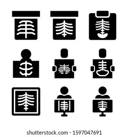 x-ray icon isolated sign symbol vector illustration - high quality black style vector icons
