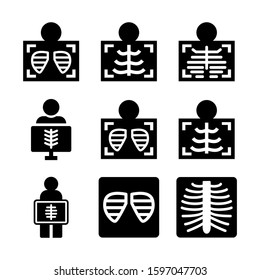 x-ray icon isolated sign symbol vector illustration - high quality black style vector icons
