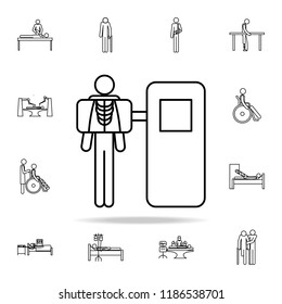 x-ray icon. medicine icons universal set for web and mobile