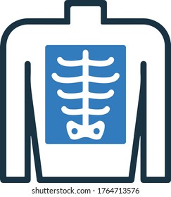 x-ray icon, radiology, vector graphics
