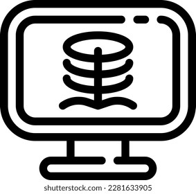 An X-ray icon represents medical imaging technology used to visualize internal body structures, including bones, organs, and tissues