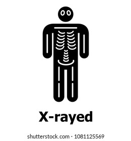 Xray icon. Simple illustration of xray vector icon for web