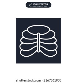 X-ray icon symbol template for graphic and web design collection logo vector illustration