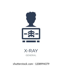 x-ray icon. Trendy flat vector x-ray icon on white background from General collection, vector illustration can be use for web and mobile, eps10