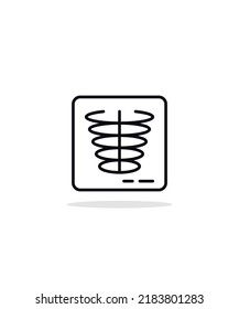X-Ray  icon vector illustration, eps 10