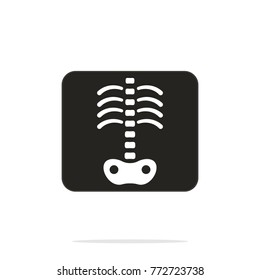 X-ray icon. Vector illustration isolated on white background