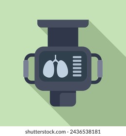 Xray image anatomy icon flat vector. Theater clinic. Medical care pet health