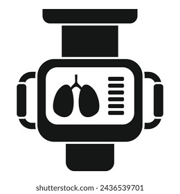 Röntgenbild-Anatomie-Symbol einfacher Vektor. Theaterklinik. Medizinische Versorgung Haustiergesundheit