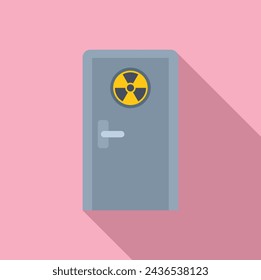 Xray image room door icon flat vector. Hospital examination. Operating imaging