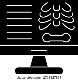 Diseño de iconos de Vector de línea de rayos X