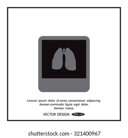 X-ray of Lungs. icon.