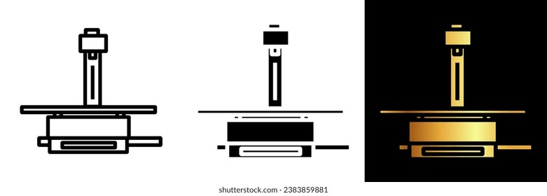 The X-ray Machine icon signifies cutting-edge medical imaging technology. It's an indispensable tool in healthcare, allowing doctors to see inside the human body without invasive procedures.