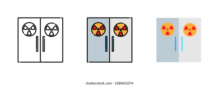 X-ray room icon set isolated on white background for web design 