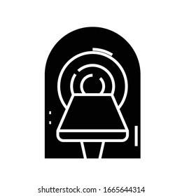 X-ray room line icon, concept sign, outline vector illustration, linear symbol.