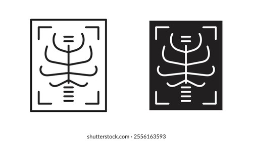 X-ray scan Filled flat icons set for apps and web ui designs.