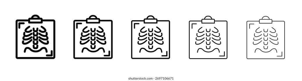 Diseño del icono de la exploración de la radiografía, logotipo, App, UI. Ilustración vectorial, EPS
