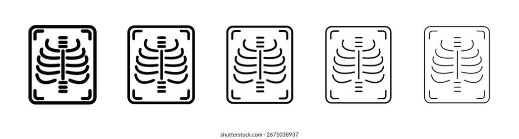 Logo des Röntgenscanners in der Strichliniensammlung