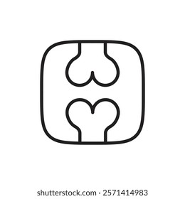 X-ray scan icon Thin line vector