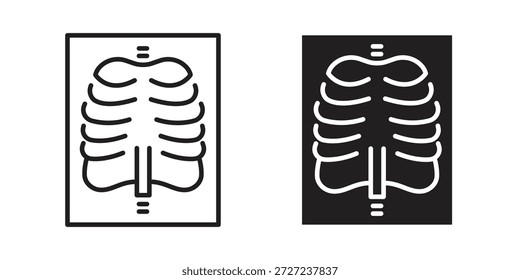 Símbolo de los iconos de la exploración de la radiografía. Ilustración vectorial para los App y los diseños