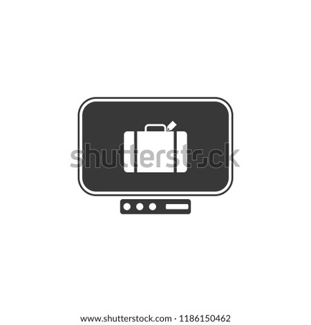 X-ray scanner baggage icon. Element of airport icon. Premium quality graphic design icon. Signs and symbols collection icon for websites, web design, mobile app  on white background
