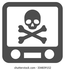 Xray Screening vector icon. Style is flat gray symbol, rounded angles, white background.