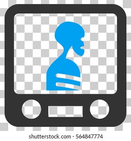 Xray Screening vector pictogram. Style is flat graphic symbol.