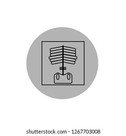 X-RAY OF THE SPINE SIGN