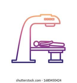 x-ray treatment nolan icon. Simple thin line, outline vector of Hospital icons for ui and ux, website or mobile application