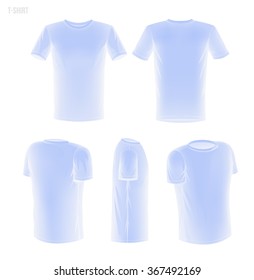 Xray T-shirt 5 sides (front, back, 2/4 both left and right and side view)