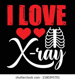 x-ray typography and t shirt design