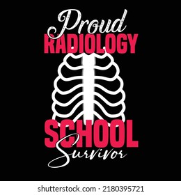 x-ray typography and t shirt design