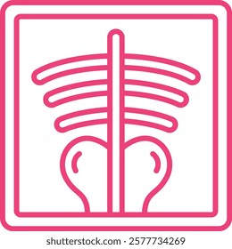 X-ray vector icon. Can be used for printing, mobile and web applications.