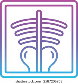 X-ray vector icon. Can be used for printing, mobile and web applications.