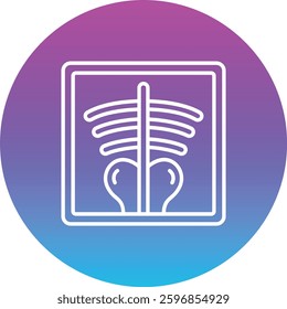 X-ray vector icon. Can be used for printing, mobile and web applications.