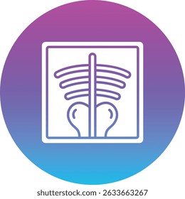 X-ray vector icon. Can be used for printing, mobile and web applications.