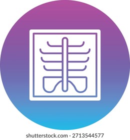 Icono de Vector de rayos X. Se puede utilizar para aplicaciones de impresión, móviles y de Web.