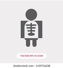 Xray vector icon, human ultra sound symbol