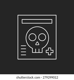 X-rays line icon