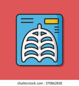X-rays medical vector icon