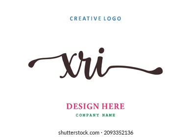 XRI lettering logo is simple, easy to understand and authoritative