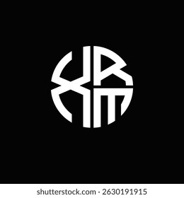XRM logo XRM icon XRM monogram XRM letter minimalist Circle flat Unique modern abstract logo design.
