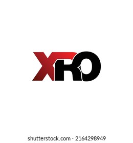 XRO letter monogram logo design vector